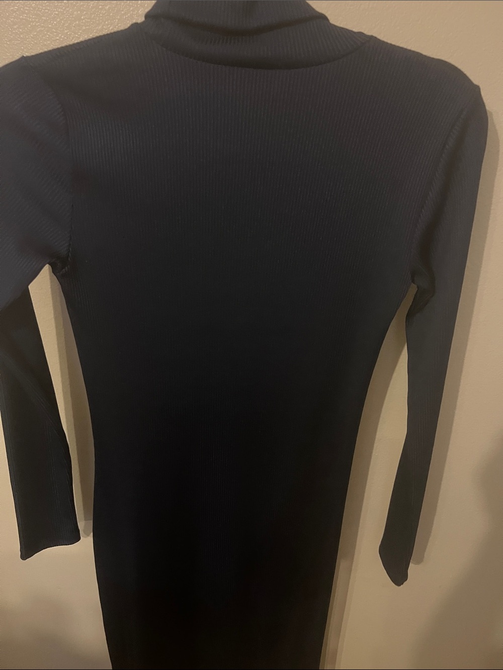 Zara Navy Turtleneck Long Sleeve Knit Dress - Picture 5 of 5